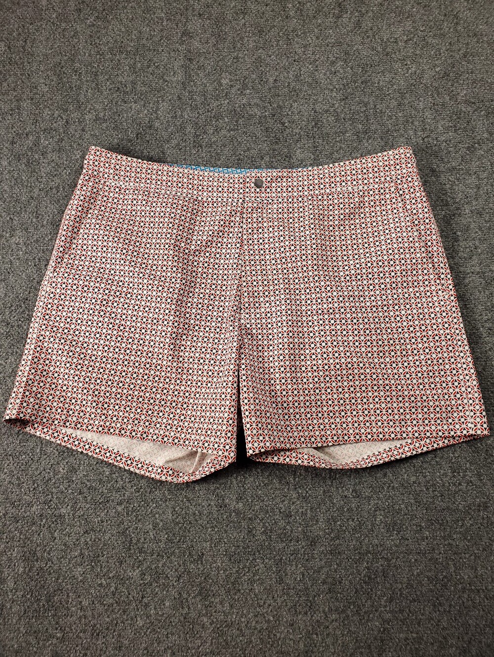 Bonobos Hybrid 5" Swim Trunks 38 Mesh Brief Lined Geometric Pattern Quick Dry